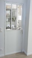 Duo Tend m Pivotante blanc texturé ouvrant a la francaise NEVES
