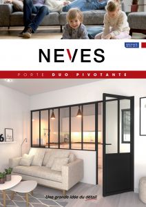 NEVES-Porte-separation-piece-Pivotante-Duo-Tendm-avec-bati-ouvrant-francaise-verriere-sur-mesure